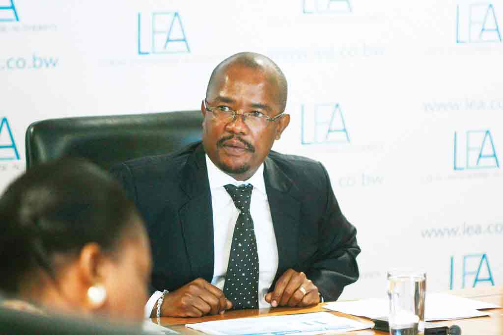 Dr. Matome at a Local Enterprise Authority meeting
